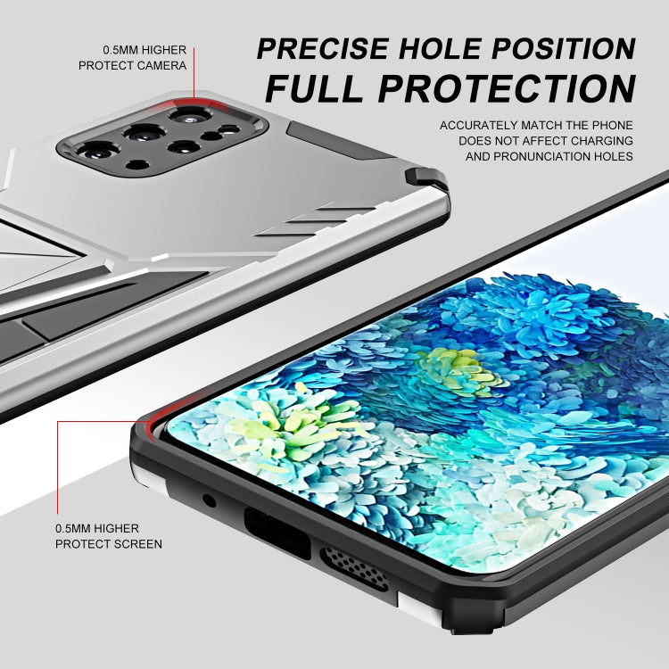 For Samsung Galaxy S20+ Super V Armor PC + TPU Shockproof Case with Invisible Holder