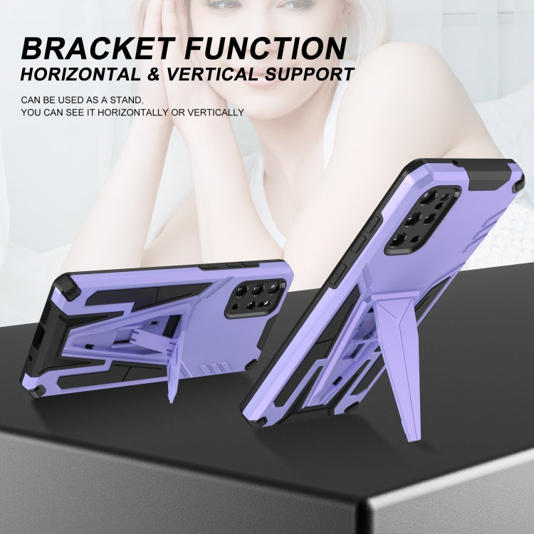 For Samsung Galaxy S20+ Super V Armor PC + TPU Shockproof Case with Invisible Holder