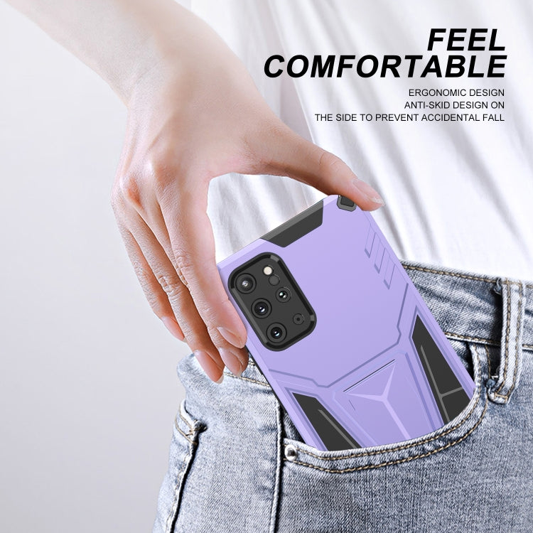 For Samsung Galaxy S20+ Super V Armor PC + TPU Shockproof Case with Invisible Holder