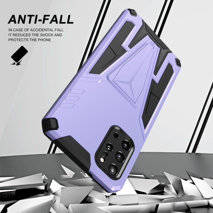 For Samsung Galaxy S20+ Super V Armor PC + TPU Shockproof Case with Invisible Holder