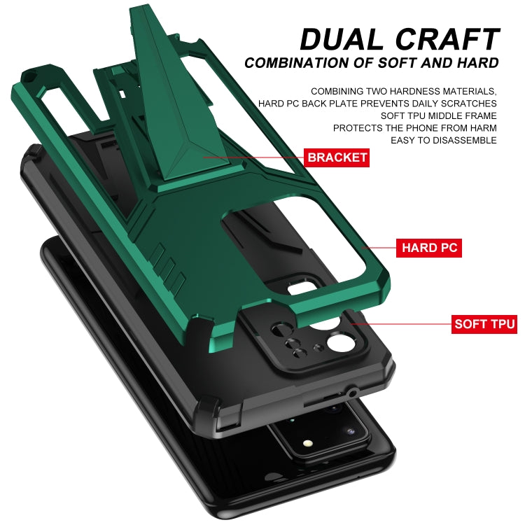 For Samsung Galaxy S20 Ultra Super V Armor PC + TPU Shockproof Case with Invisible Holder