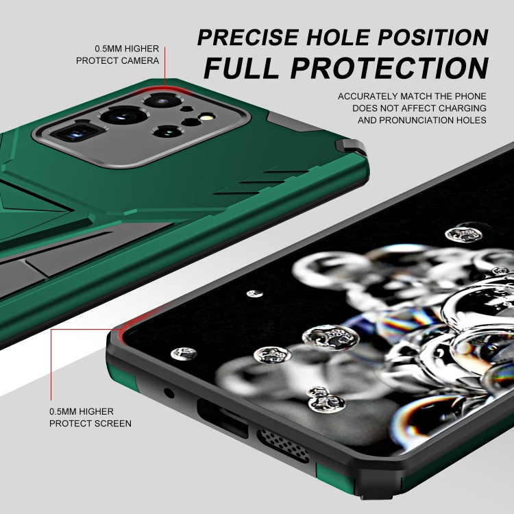 For Samsung Galaxy S20 Ultra Super V Armor PC + TPU Shockproof Case with Invisible Holder