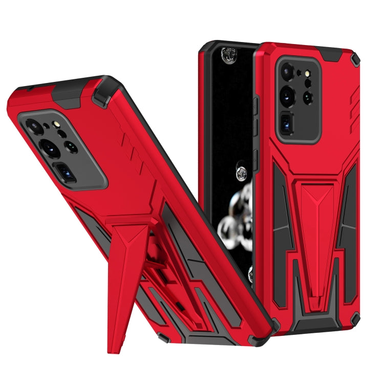 For Samsung Galaxy S20 Ultra Super V Armor PC + TPU Shockproof Case with Invisible Holder