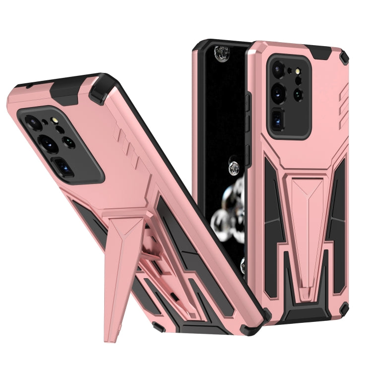 For Samsung Galaxy S20 Ultra Super V Armor PC + TPU Shockproof Case with Invisible Holder