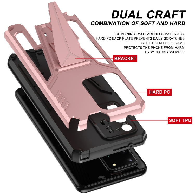 For Samsung Galaxy S20 Ultra Super V Armor PC + TPU Shockproof Case with Invisible Holder