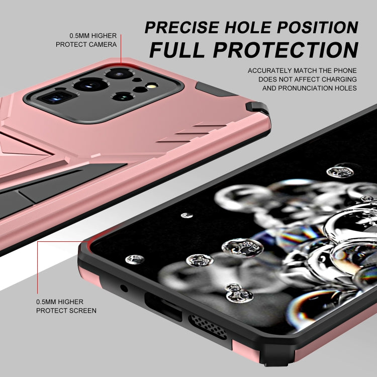 For Samsung Galaxy S20 Ultra Super V Armor PC + TPU Shockproof Case with Invisible Holder