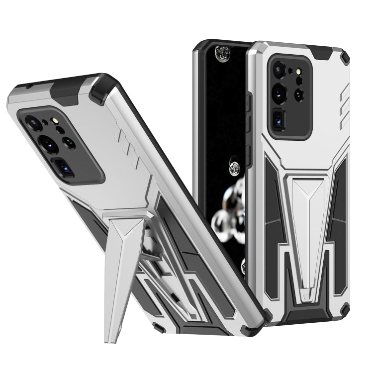 For Samsung Galaxy S20 Ultra Super V Armor PC + TPU Shockproof Case with Invisible Holder
