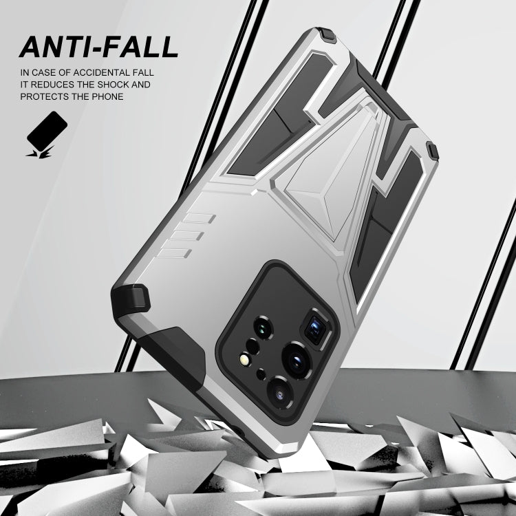 For Samsung Galaxy S20 Ultra Super V Armor PC + TPU Shockproof Case with Invisible Holder