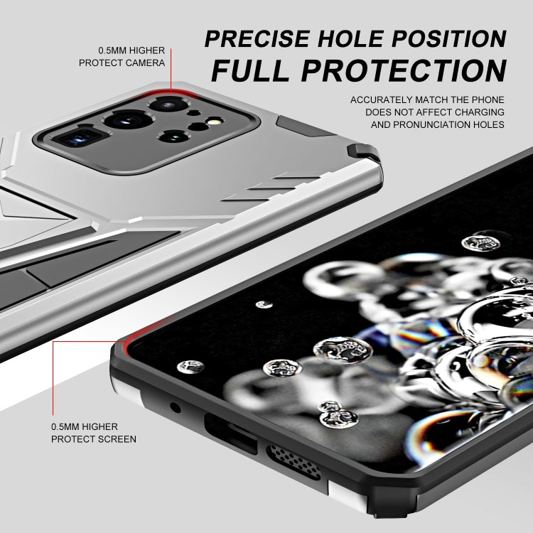 For Samsung Galaxy S20 Ultra Super V Armor PC + TPU Shockproof Case with Invisible Holder