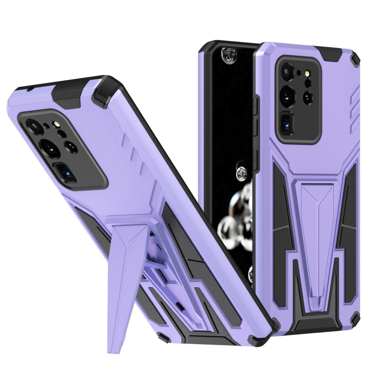 For Samsung Galaxy S20 Ultra Super V Armor PC + TPU Shockproof Case with Invisible Holder