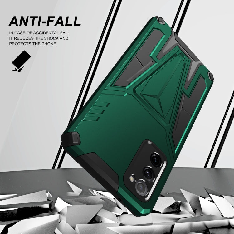For Samsung Galaxy S20 FE Super V Armor PC + TPU Shockproof Case with Invisible Holder
