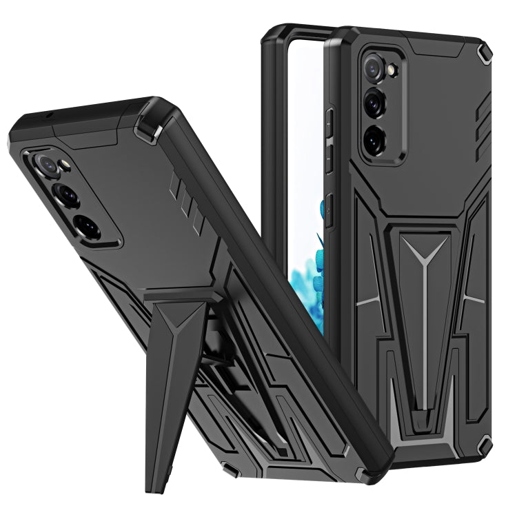 For Samsung Galaxy S20 FE Super V Armor PC + TPU Shockproof Case with Invisible Holder
