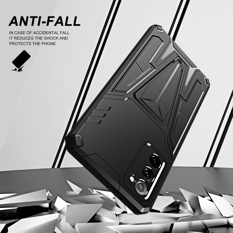 For Samsung Galaxy S20 FE Super V Armor PC + TPU Shockproof Case with Invisible Holder
