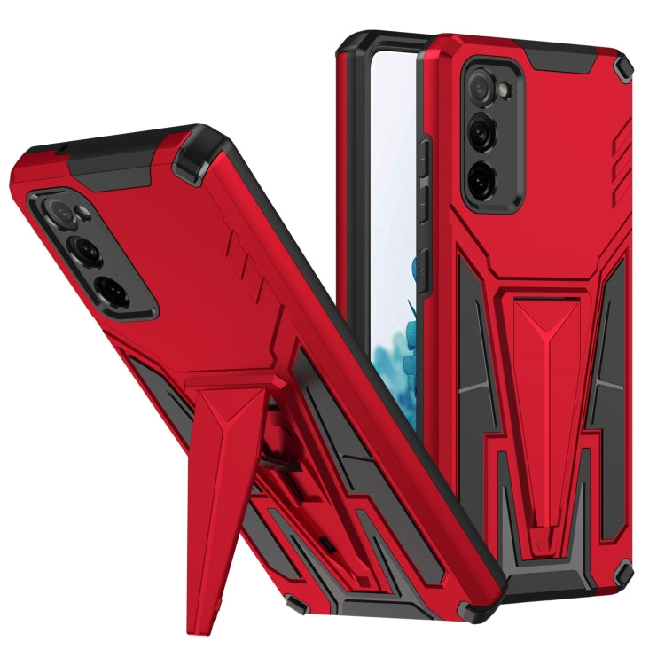 For Samsung Galaxy S20 FE Super V Armor PC + TPU Shockproof Case with Invisible Holder