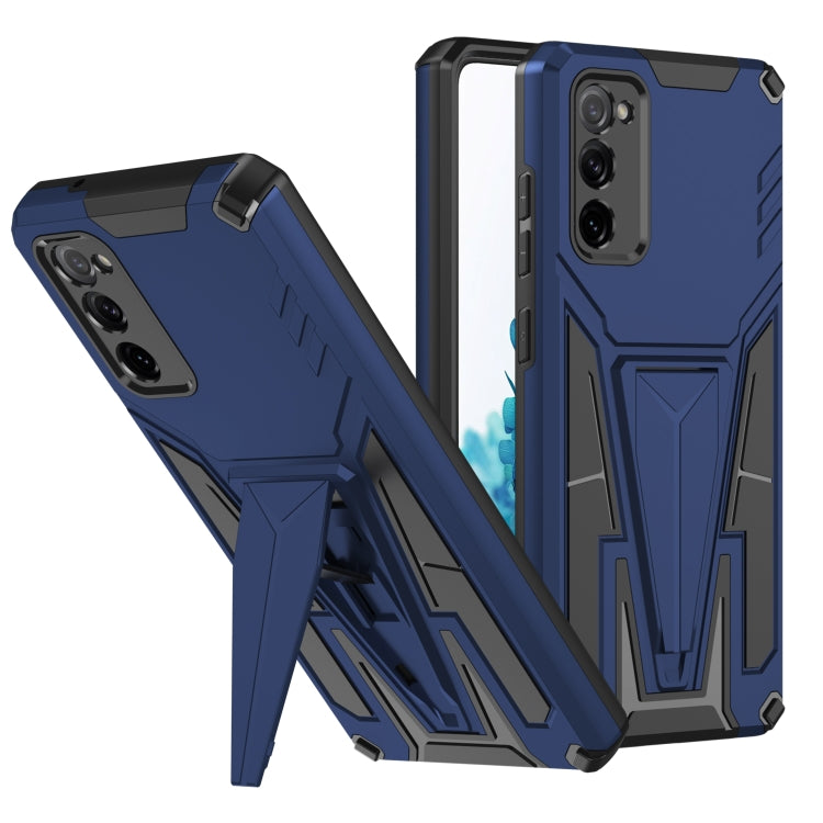 For Samsung Galaxy S20 FE Super V Armor PC + TPU Shockproof Case with Invisible Holder