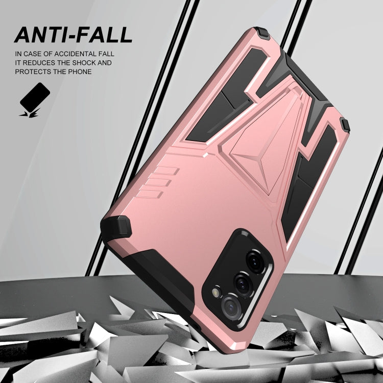 For Samsung Galaxy S20 FE Super V Armor PC + TPU Shockproof Case with Invisible Holder