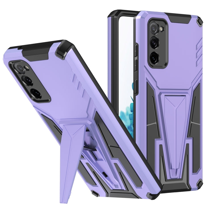For Samsung Galaxy S20 FE Super V Armor PC + TPU Shockproof Case with Invisible Holder