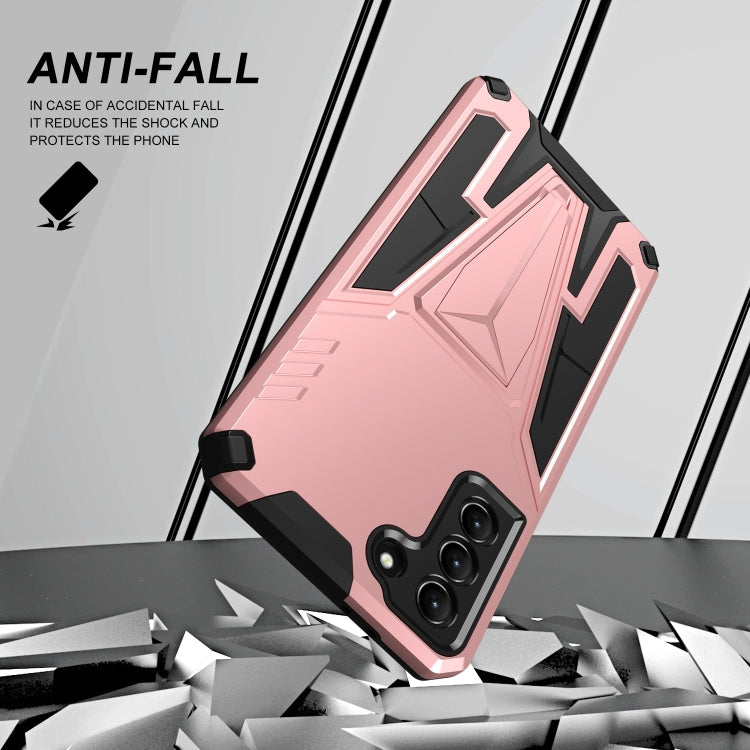 For Samsung Galaxy S21+ 5G Super V Armor PC + TPU Shockproof Case with Invisible Holder