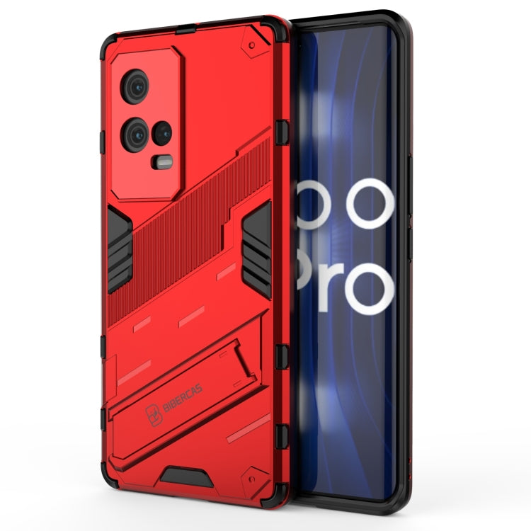 For vivo iQOO 8 Pro Punk Armor 2 in 1 PC + TPU Shockproof Case with Invisible Holder