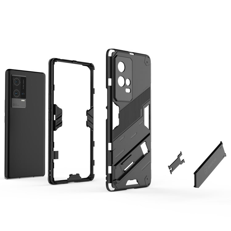 For vivo iQOO 8 Pro Punk Armor 2 in 1 PC + TPU Shockproof Case with Invisible Holder