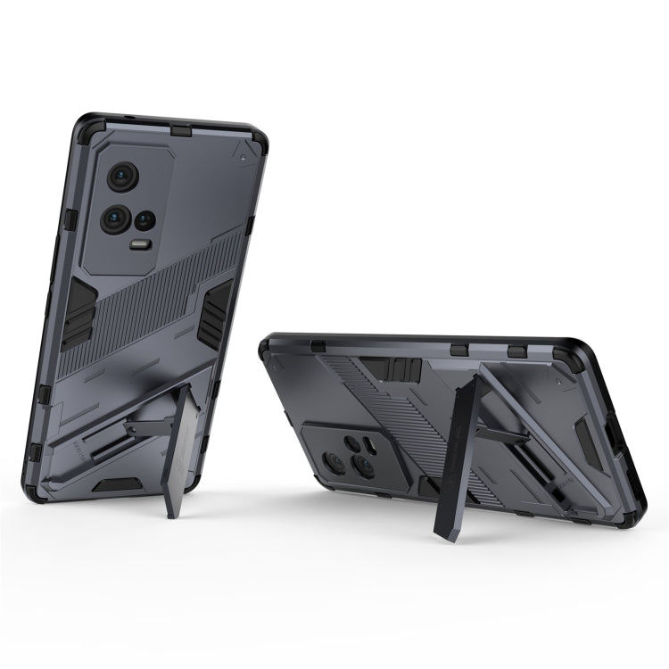 For vivo iQOO 8 Pro Punk Armor 2 in 1 PC + TPU Shockproof Case with Invisible Holder