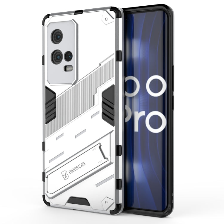 For vivo iQOO 8 Pro Punk Armor 2 in 1 PC + TPU Shockproof Case with Invisible Holder