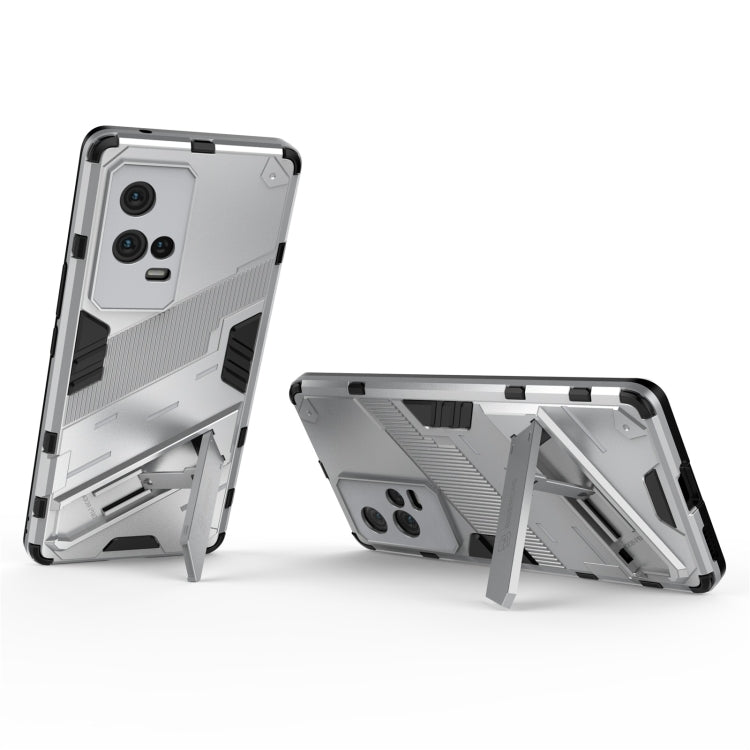 For vivo iQOO 8 Pro Punk Armor 2 in 1 PC + TPU Shockproof Case with Invisible Holder