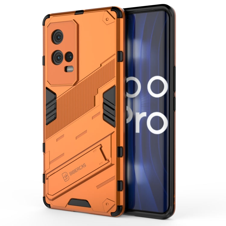 For vivo iQOO 8 Pro Punk Armor 2 in 1 PC + TPU Shockproof Case with Invisible Holder