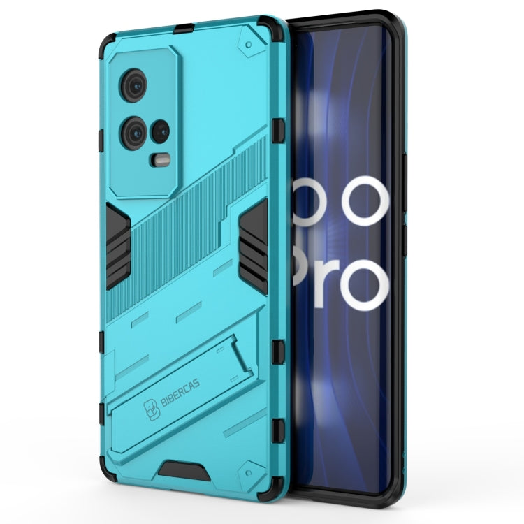 For vivo iQOO 8 Pro Punk Armor 2 in 1 PC + TPU Shockproof Case with Invisible Holder