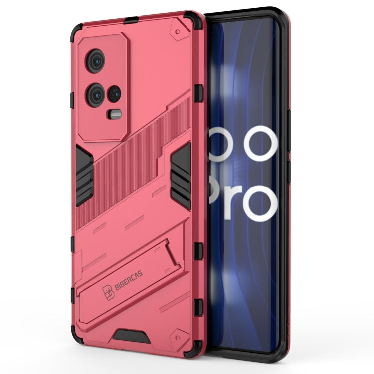 For vivo iQOO 8 Pro Punk Armor 2 in 1 PC + TPU Shockproof Case with Invisible Holder