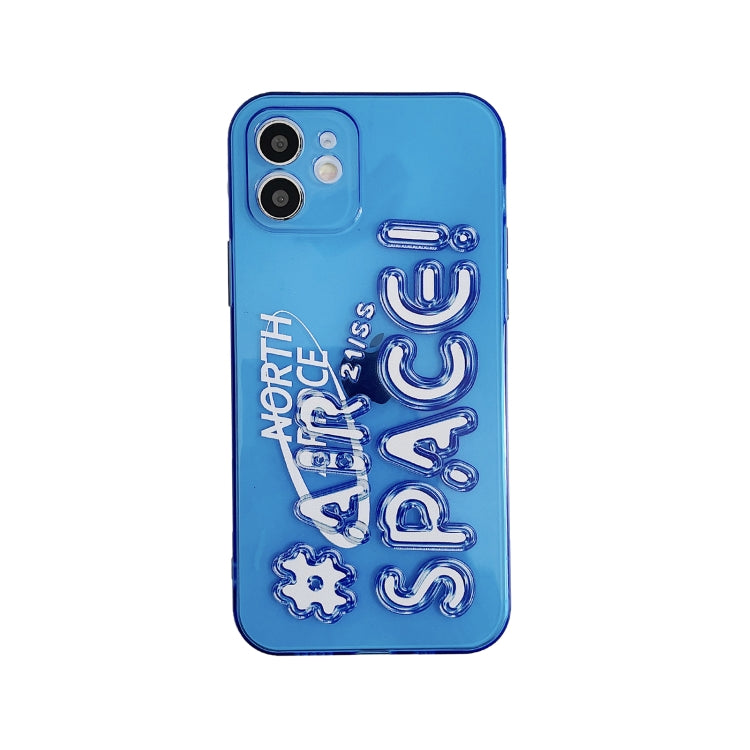 For iPhone 11 Pro Max Air Space TPU Accurate Hole Protective Case (Blue)