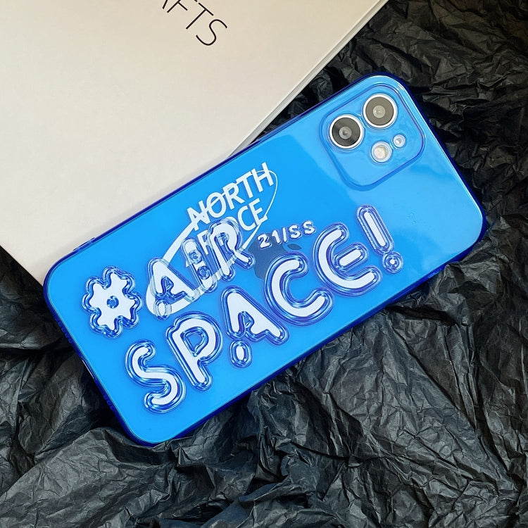 For iPhone 12 Air Space TPU Accurate Hole Protective Case(Blue)