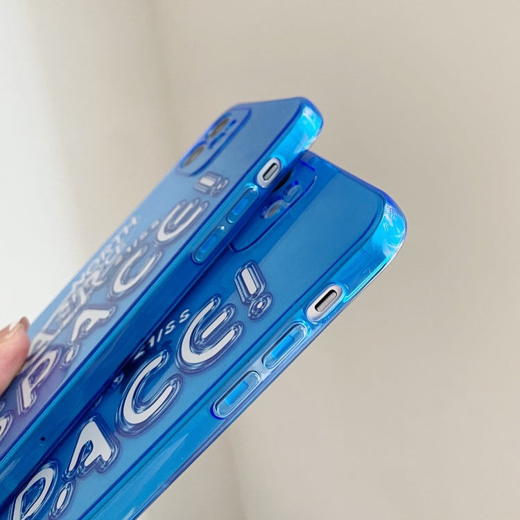 For iPhone 12 Air Space TPU Accurate Hole Protective Case(Blue)