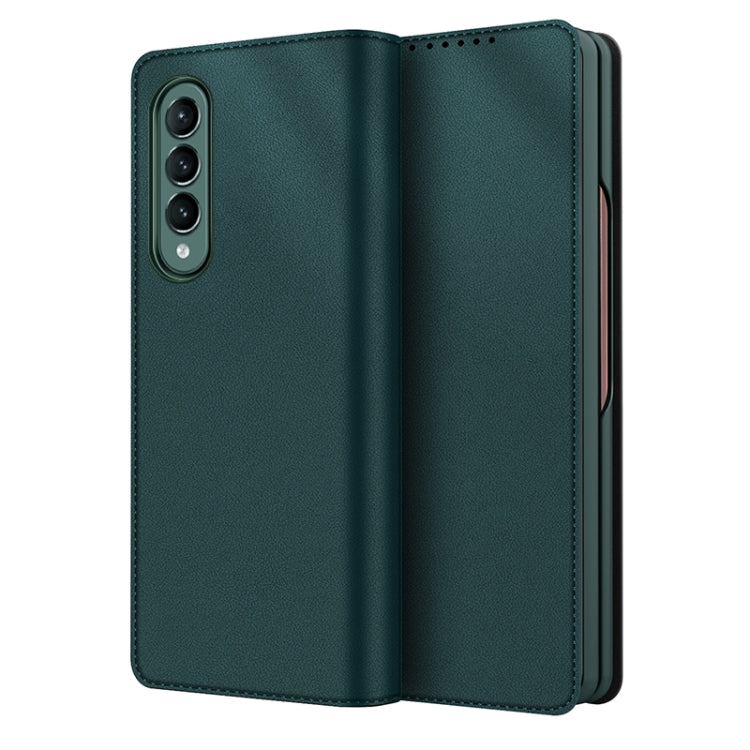 For Samsung Galaxy Z Fold3 5G Split Type Horizontal Flip Foldable Leather Case with Holder & Card Slots & Wallet