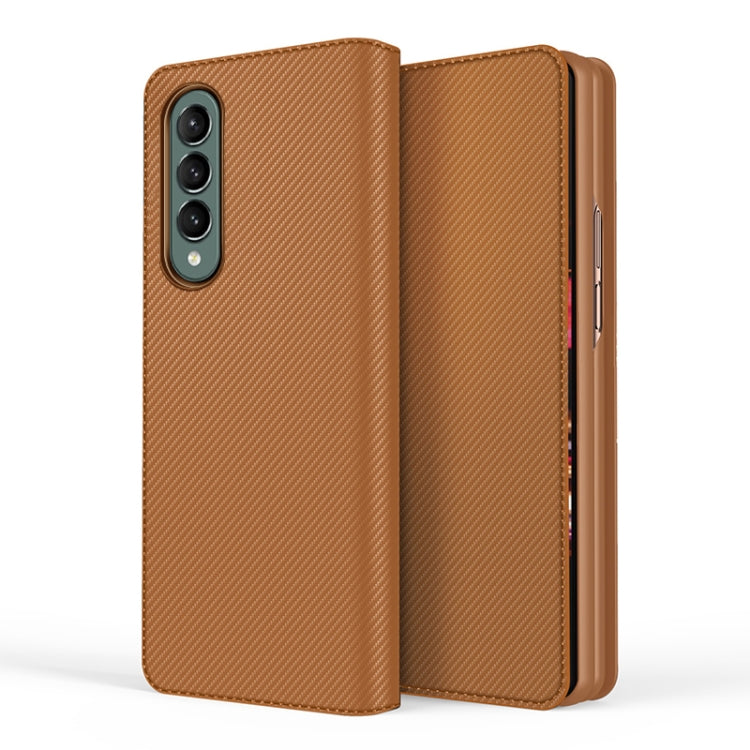 For Samsung Galaxy Z Fold3 5G Split Type Horizontal Flip Foldable Leather Case with Holder & Card Slots & Wallet
