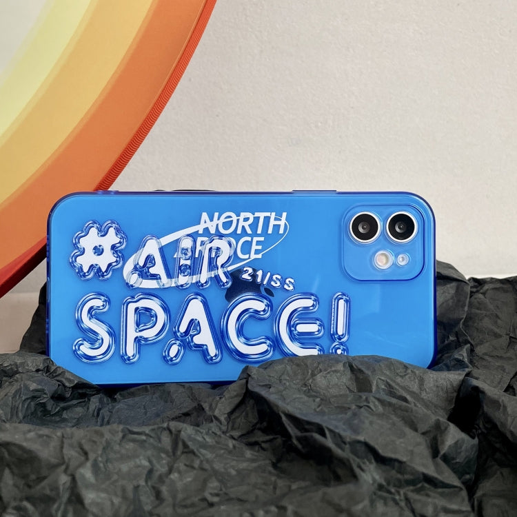 For iPhone 12 Pro Air Space TPU Accurate Hole Protective Case(Blue)