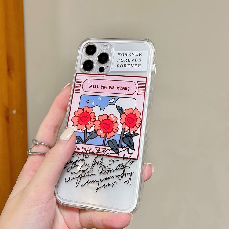 For iPhone 11 Pro Max Summer Sunflower TPU Accurate Hole Protective Case (Transparent)