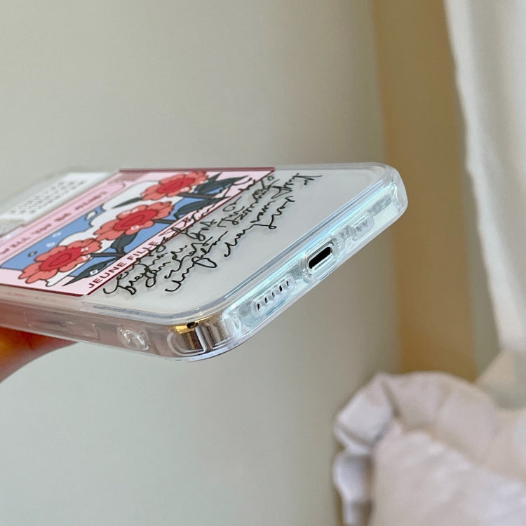 For iPhone 12 Summer Sunflower TPU Accurate Hole Protective Case(Transparent)