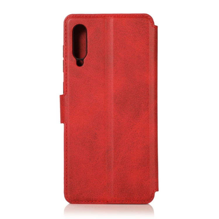 For Samsung Galaxy A70 Calf Texture Magnetic Buckle Horizontal Flip Leather Case with Holder & Card Slots & Wallet & Photo Frame
