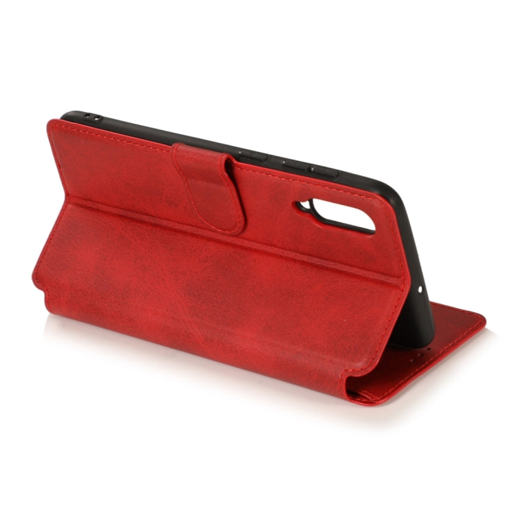 For Samsung Galaxy A70 Calf Texture Magnetic Buckle Horizontal Flip Leather Case with Holder & Card Slots & Wallet & Photo Frame