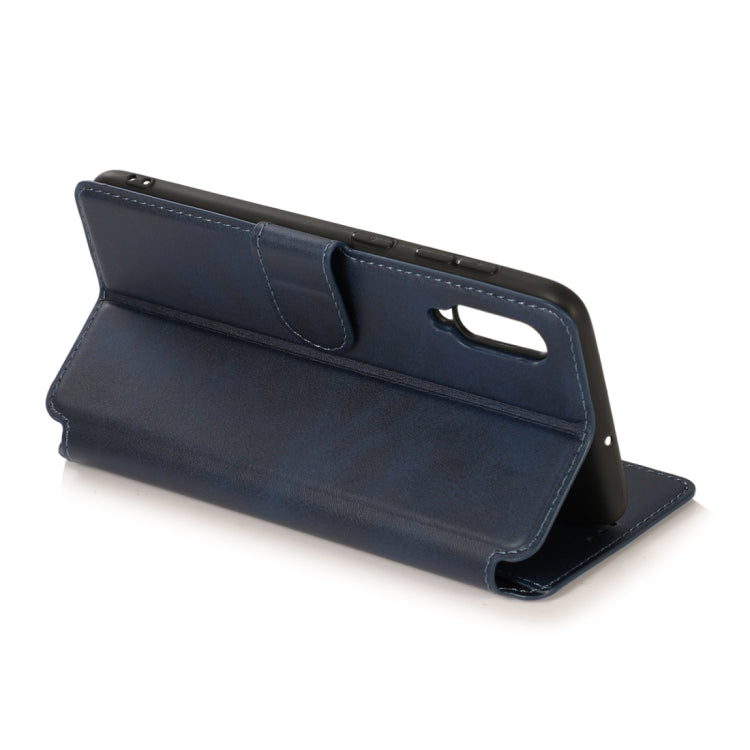 For Samsung Galaxy A70 Calf Texture Magnetic Buckle Horizontal Flip Leather Case with Holder & Card Slots & Wallet & Photo Frame