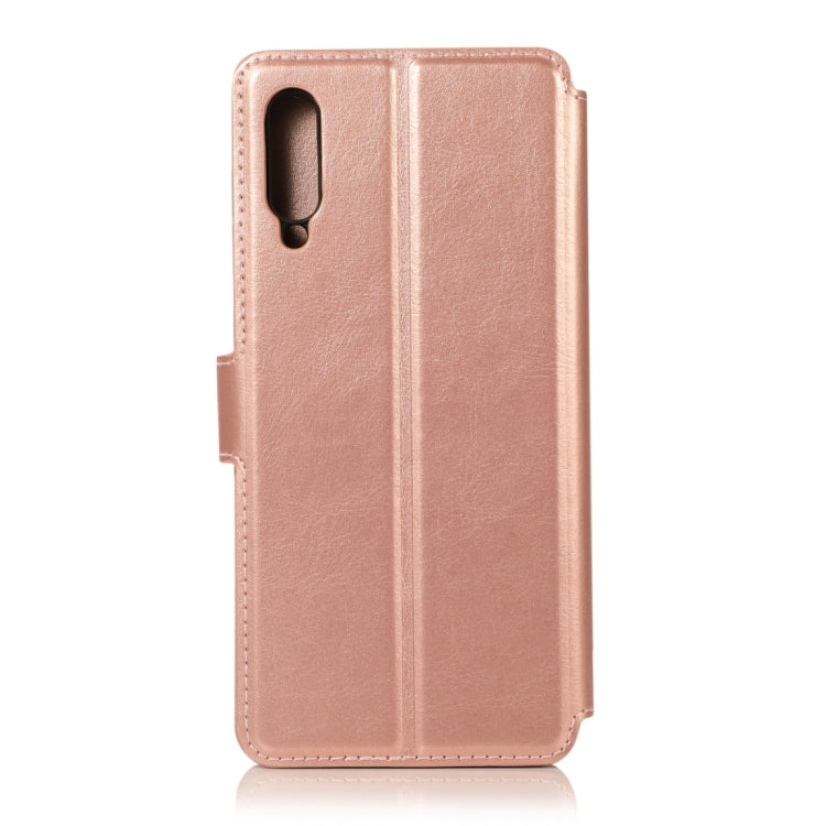 For Samsung Galaxy A70 Calf Texture Magnetic Buckle Horizontal Flip Leather Case with Holder & Card Slots & Wallet & Photo Frame