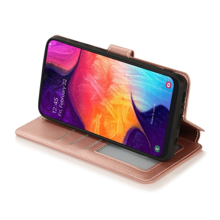 For Samsung Galaxy A70 Calf Texture Magnetic Buckle Horizontal Flip Leather Case with Holder & Card Slots & Wallet & Photo Frame