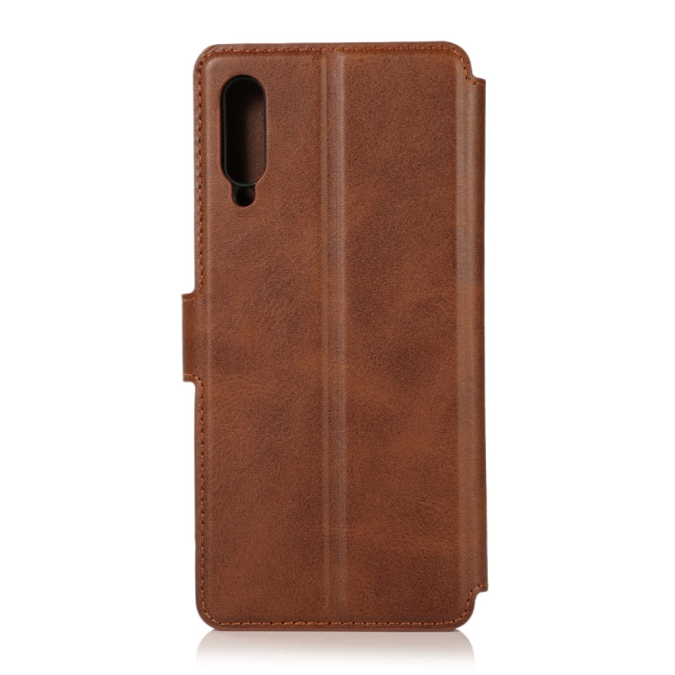 For Samsung Galaxy A70 Calf Texture Magnetic Buckle Horizontal Flip Leather Case with Holder & Card Slots & Wallet & Photo Frame