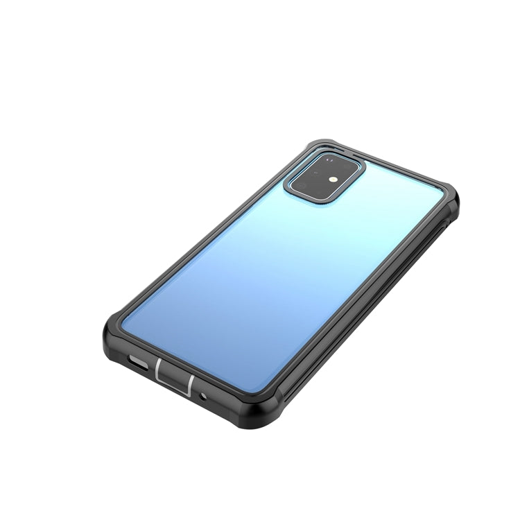 For Samsung Galaxy S20 5G Life Waterproof Dustproof Shockproof Transparent Acrylic Case(Black)
