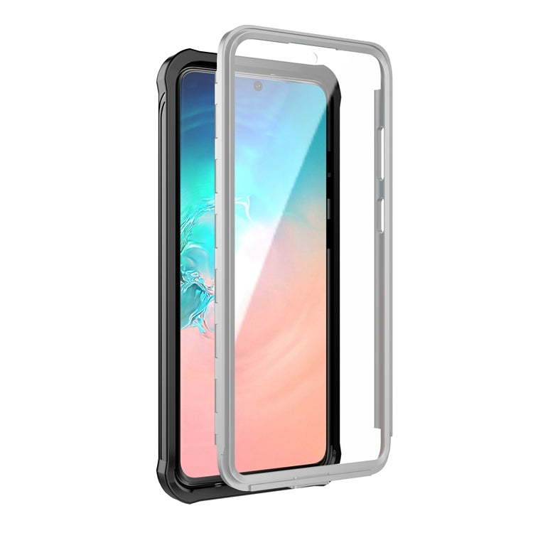 For Samsung Galaxy S20+ Life Waterproof Dustproof Shockproof Transparent Acrylic Case(Black)