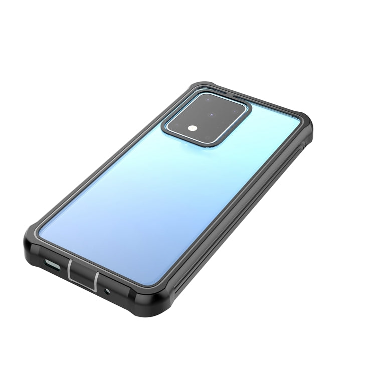 For Samsung Galaxy S20 Ultra Life Waterproof Dustproof Shockproof Transparent Acrylic Case(Black)