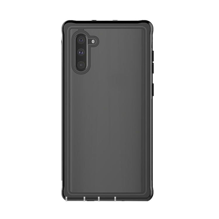 For Samsung Galaxy Note10 Life Waterproof Dustproof Shockproof Transparent Acrylic Case(Black)