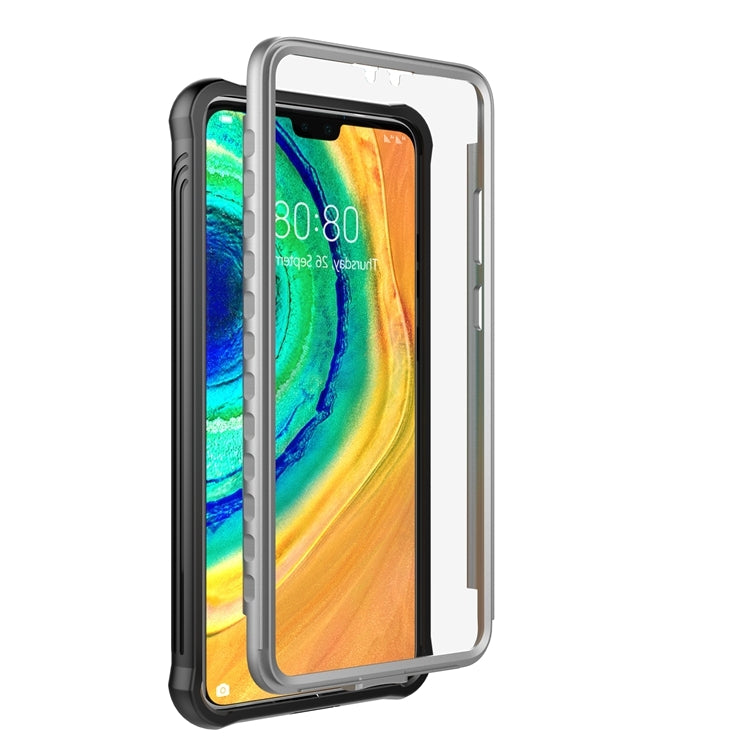 For Huawei Mate 30 Waterproof Dustproof Shockproof Transparent Acrylic Protective Case(Black)