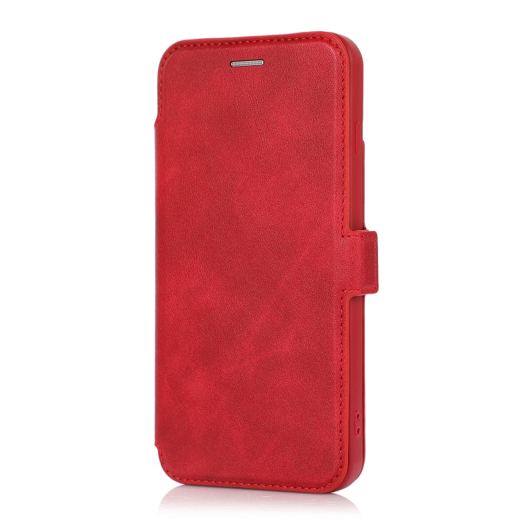 Push Window Double Buckle PU + Silicone Horizontal Flip Leather Case with Holder & Card Slot For iPhone 8 Plus & 7 Plus